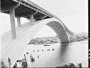 Gladesville Bridge at the time of its official opening ...