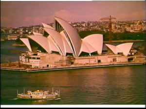 Sydney Opera House under construction