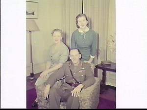 Group portrait of Lieutenant-General Eric Woodward, Amy...