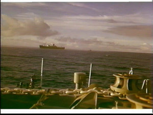 Cargo passenger ship Runic aground on Middleton Reef ph...