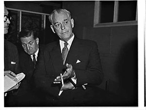 Prime Minister of New Zealand, Keith J. Holyoake, inter...
