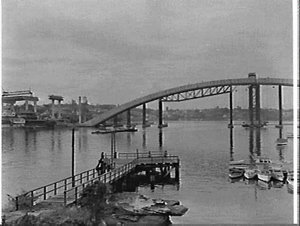 Arch of the Gladesville Bridge completed 1962