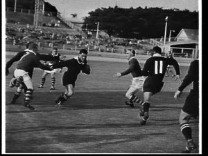 New Zealand Maoris Rugby Union team playing Australian ...