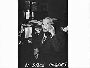 Portrait of W. Davis Hughes, Minister for Public Works,...