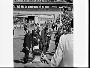 US President Lyndon Johnson in Sydney