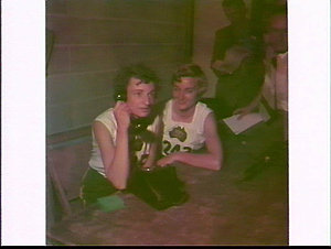Marjorie Jackson (with Winsome Cripps) on the phone to ...