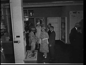 Elizabeth the Queen Mother visits the AWA factory, Ashf...