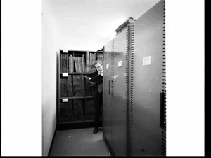 Brownbuilt compactus in the archive, North Sydney Counc...
