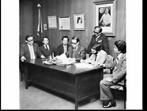 Signing the contract for Philippines Place at the Phili...