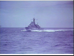 HMAS Voyager at sea off Sydney