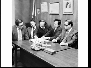 Signing the contract for Philippines Place at the Phili...