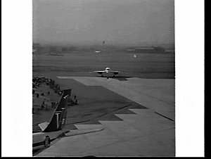 Arrival of the supersonic Concorde aeroplane, Kingsford...