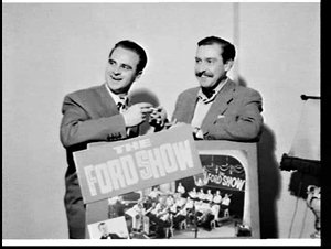 Guy Doleman and unidentified singer on the Ford Show, 2...