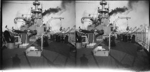 Visitors on the stern of the USS New Jersey (Great Whit...