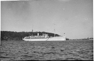 Hospital ship of the American Pacific Fleet in Sydney H...