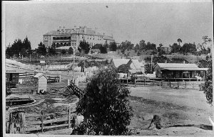 Carrington Hotel, Katoomba (and the railway station in ...