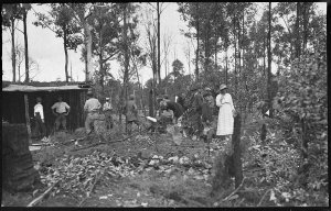 Filming the hold-up scene for The Man from Snowy River ...