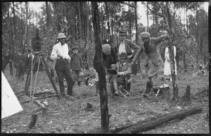 Beaumont Smith directing the film The Man from Snowy Ri...