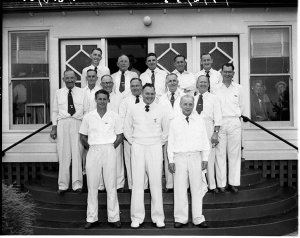 Publicity officers of the Bowling Association at Arncli...