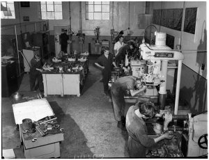 Machine shop at Australian Paper Mills