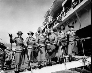 Officers of the Royal Australian Army Nursing Corps emb...