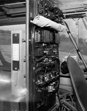 Interior of Avro Anson aeroplane of the CSIRO Radio Phy...