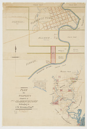 Plan of a property situated at Clarencetown belonging t...