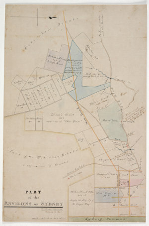 Part of the environs of Sydney  corrected to Nov" [cart...