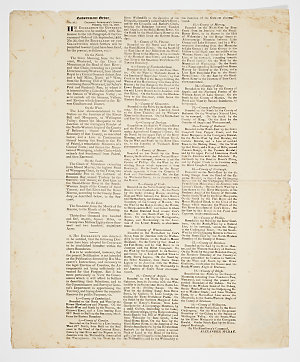 Government order. No. 50 : [Boundaries of the Colony wi...