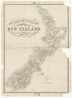 De Gruchy and Leigh's new map of New Zealand, 1866 [car...