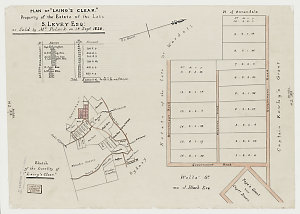 Plan of 'Laing's Clear', property of the Estate of the ...