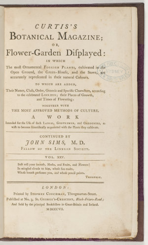 Curtis's botanical magazine, or, Flower-garden displaye...