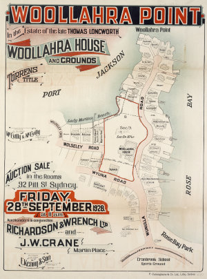 Woollahra Point [cartographic material] : Woollahra Hou...