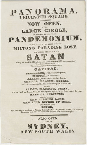 Panorama, Leicester Square : now open in the large circ...
