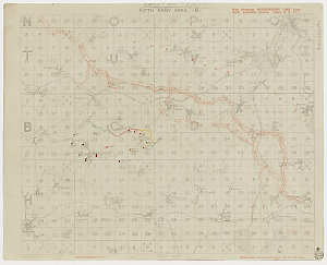 Fifth Army area (B) [cartographic material] : map showing Hindenburg line from latest available photos (dated 6-3-17) / 5th Field Survey Co. R.E.