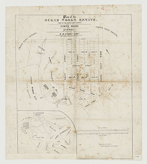 Plan of the Sugar Works Estate (part of the Crows Nest ...