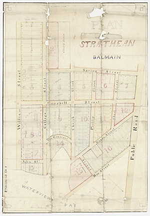 Plan of Strathean, Balmain [cartographic material]