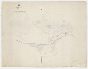 Map shewing the site of Melbourne and the position of t...