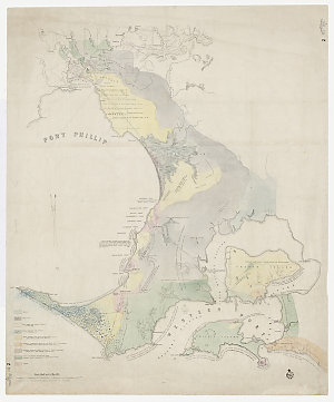 Port Phillip, a geological map [cartographic material] ...