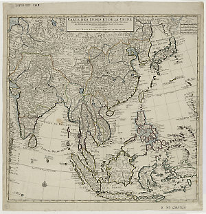 Carte des Indes et de la Chine [cartographic material] ...