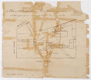 A plan of Mrs Campbell's property in Bligh Street shewi...
