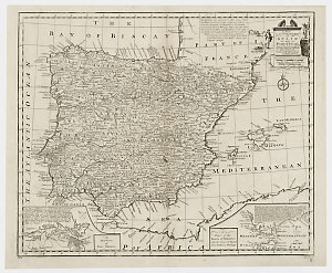 A new & accurate map of Spain and Portugal [cartographi...