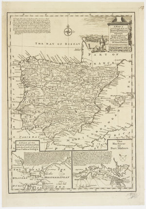 A new & accurate map of Spain & Portugal [cartographic ...