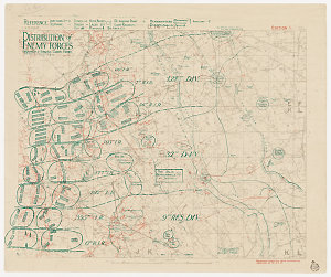 Distribution of enemy forces opposite 1st ANZAC Corp's ...