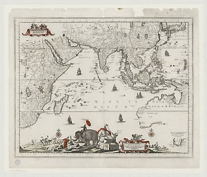 Nova tabvla India Orientalis [cartographic material] / Hugo Allardt excudit inde Kalverstraet inde Werrelt Caert.