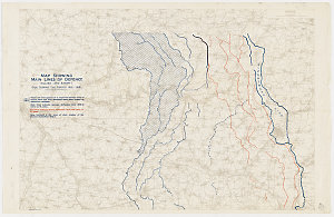 Map showing main lines of defence (allied and enemy), dug during the period 1915-1918 [cartographic material] / Field Survey Bn.