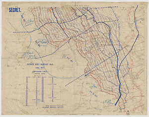 Second Army barrage map, June, 1917 [cartographic material] / G.S.G.S. ; 2nd F.S.C.