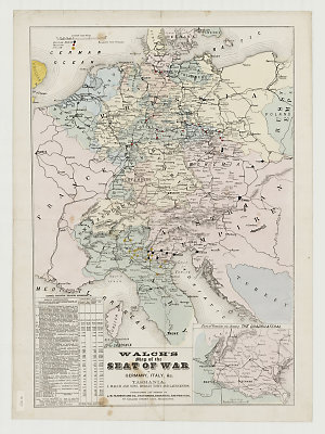 Walch's Map of the seat of the war in Germany, Italy, &...