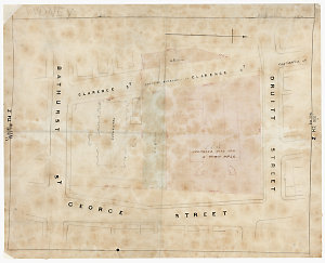 [Plan showing the proposed site for the Town Hall] [car...
