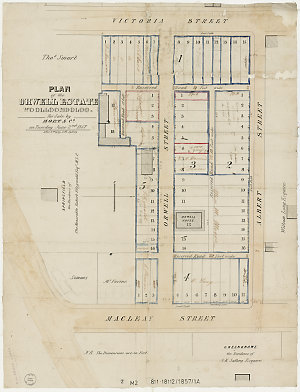 Plan of the Orwell estate, Woolloomooloo [cartographic ...